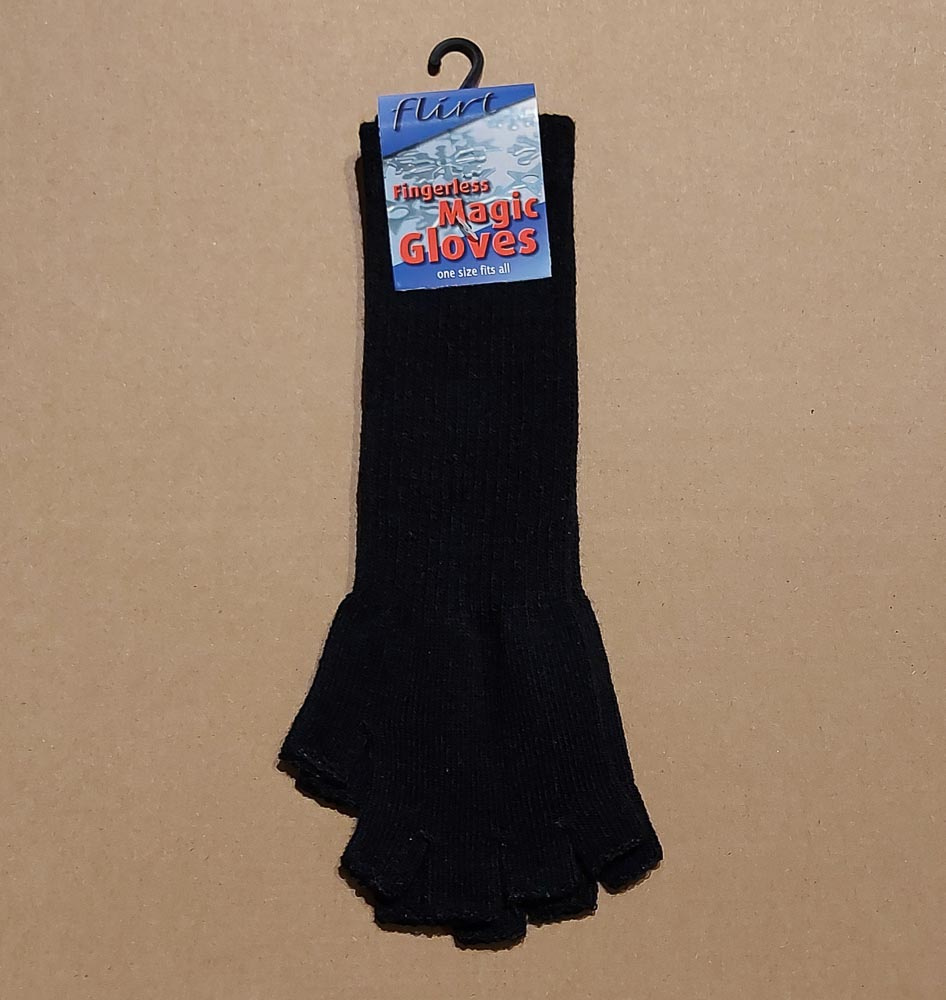 Flirt | Lange vingerloze handschoenen effen zwart Flirt | Lange vingerloze handschoenen effen zwart
