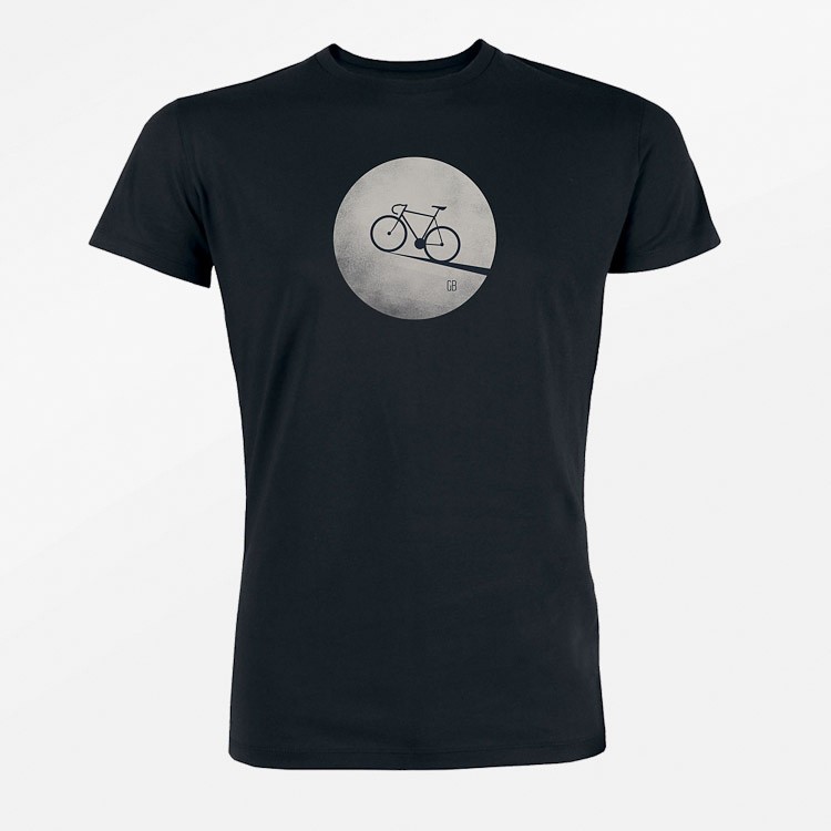 T-shirt Bike Moon, zwart T-shirt Bike Moon, zwart