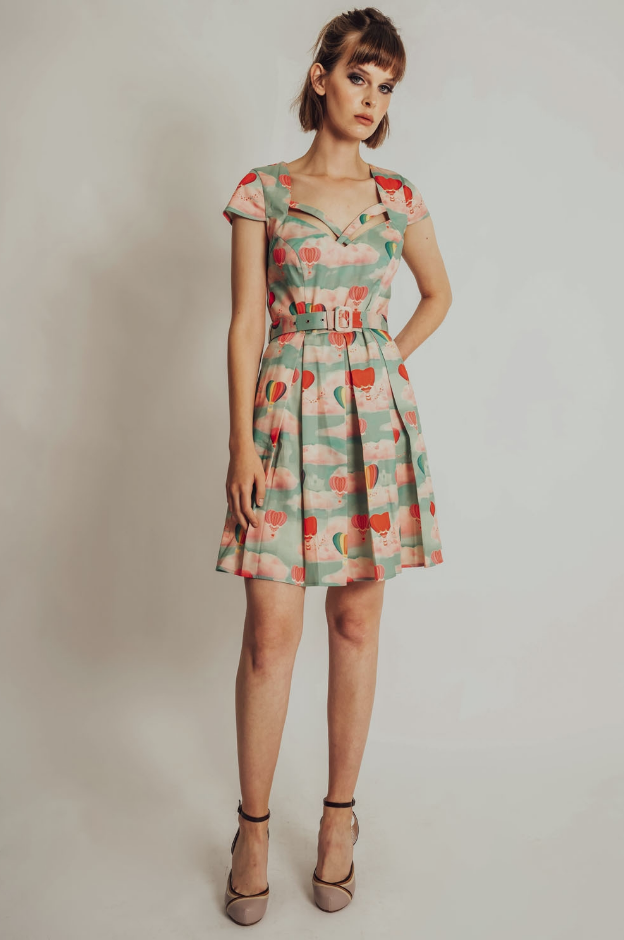 Jurk Perla met Parachute print Jurk Perla met Parachute print