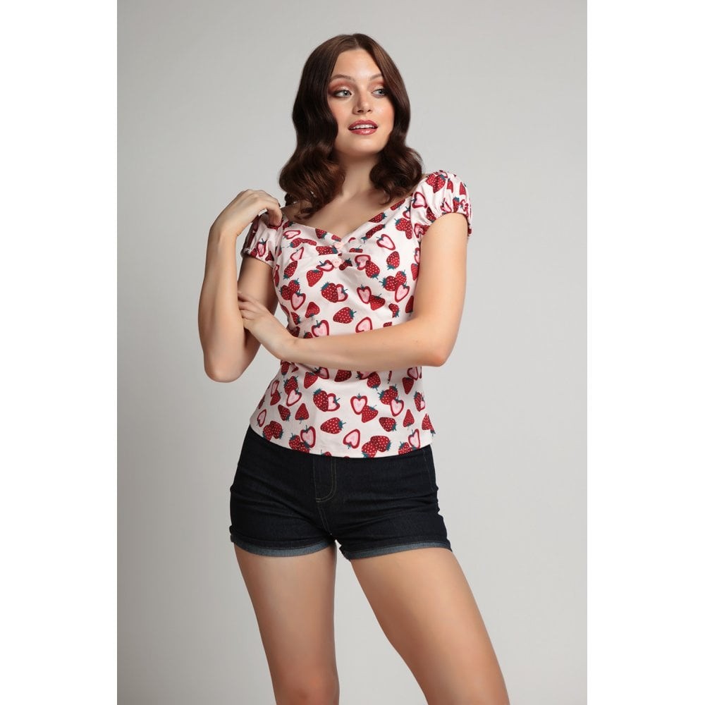 Top Dolores, Strawberry, roze Top Dolores, Strawberry, roze