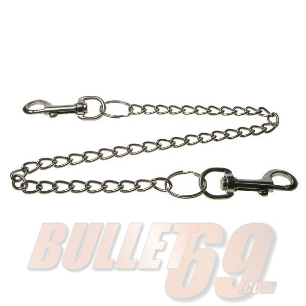 Bullet69 | Sleutelhanger plat geslepen ketting metaal