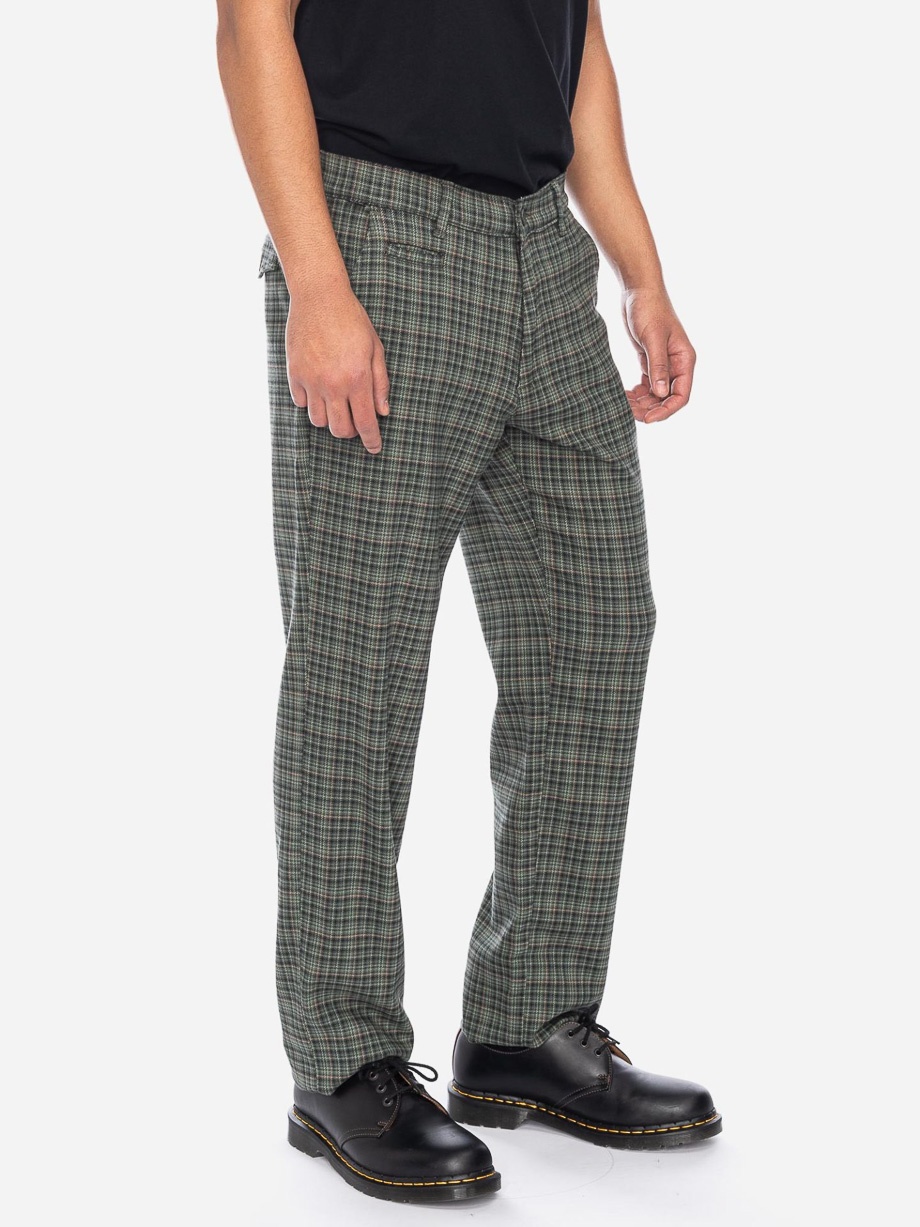 ATO Berlin | Pantalon Jorjo met modern olijfgroen ruitjes patroon
