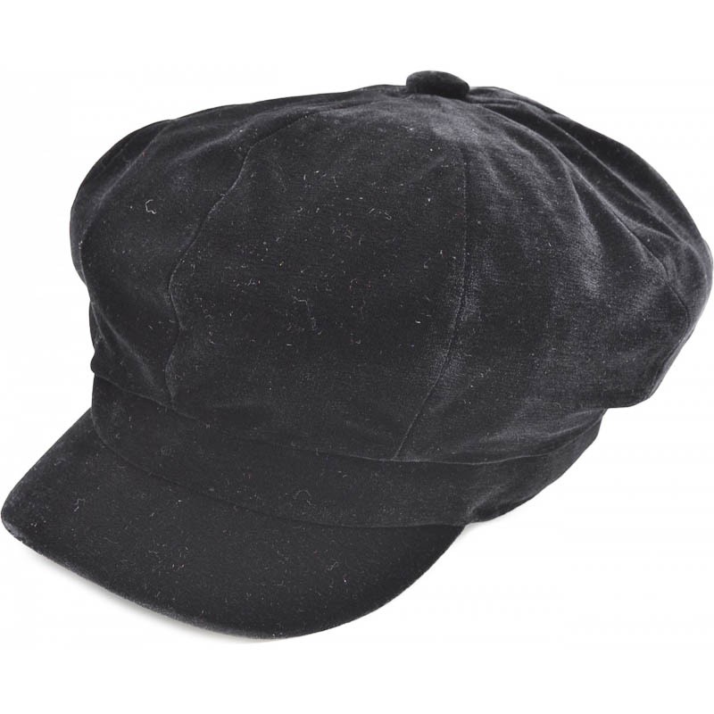 Klassieke fluwelen pet, zwart Klassieke fluwelen pet, zwart