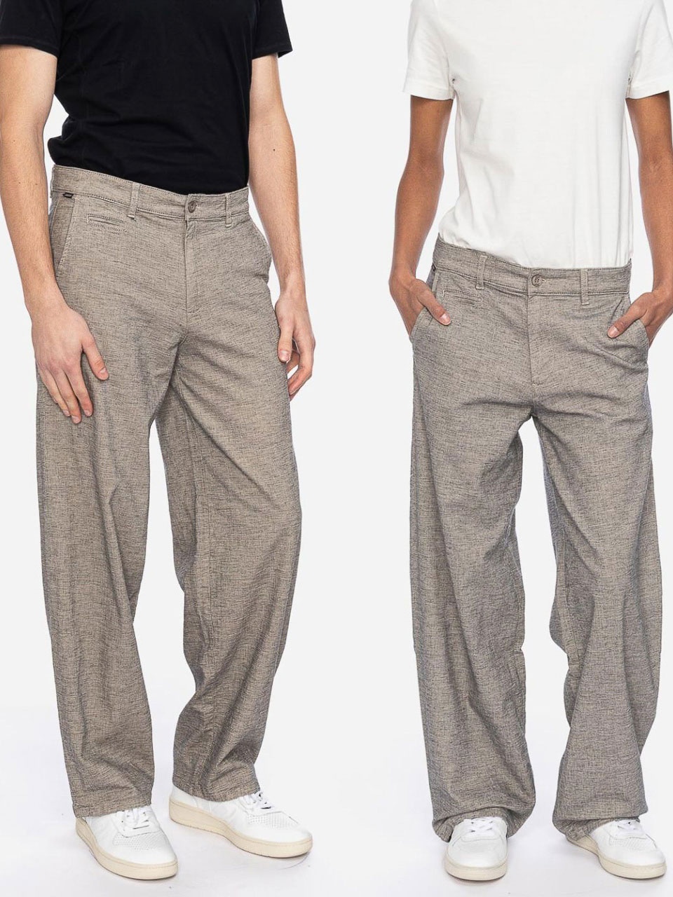 ATO Berlin | Broek Danyel van grijze katoen linnenmix