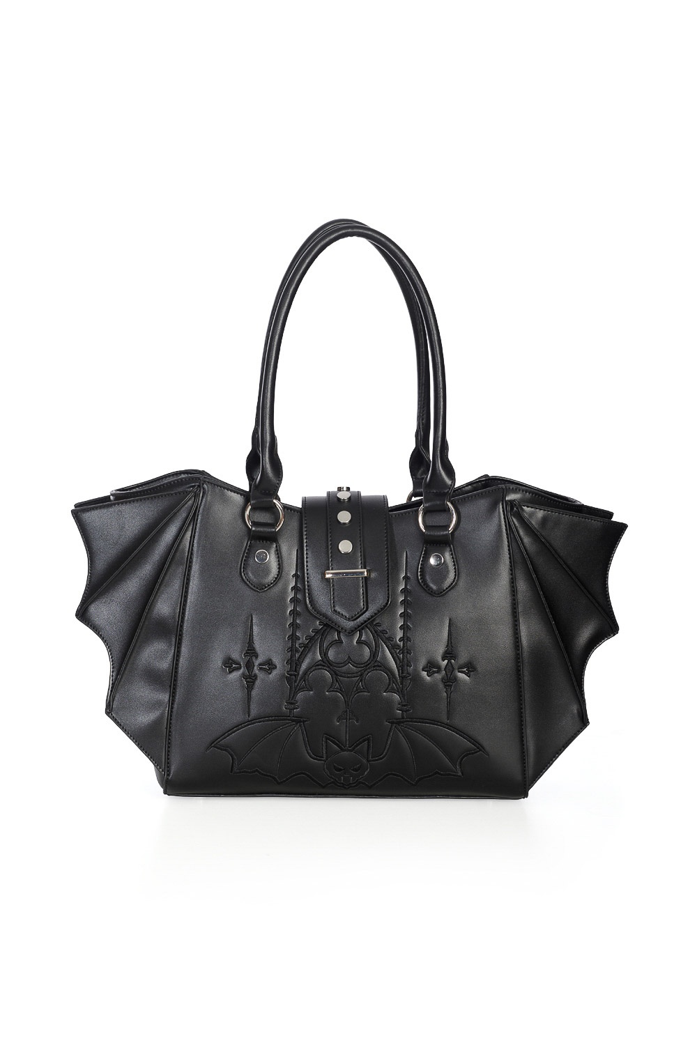 Banned | Gothic Bat handtas, zwart