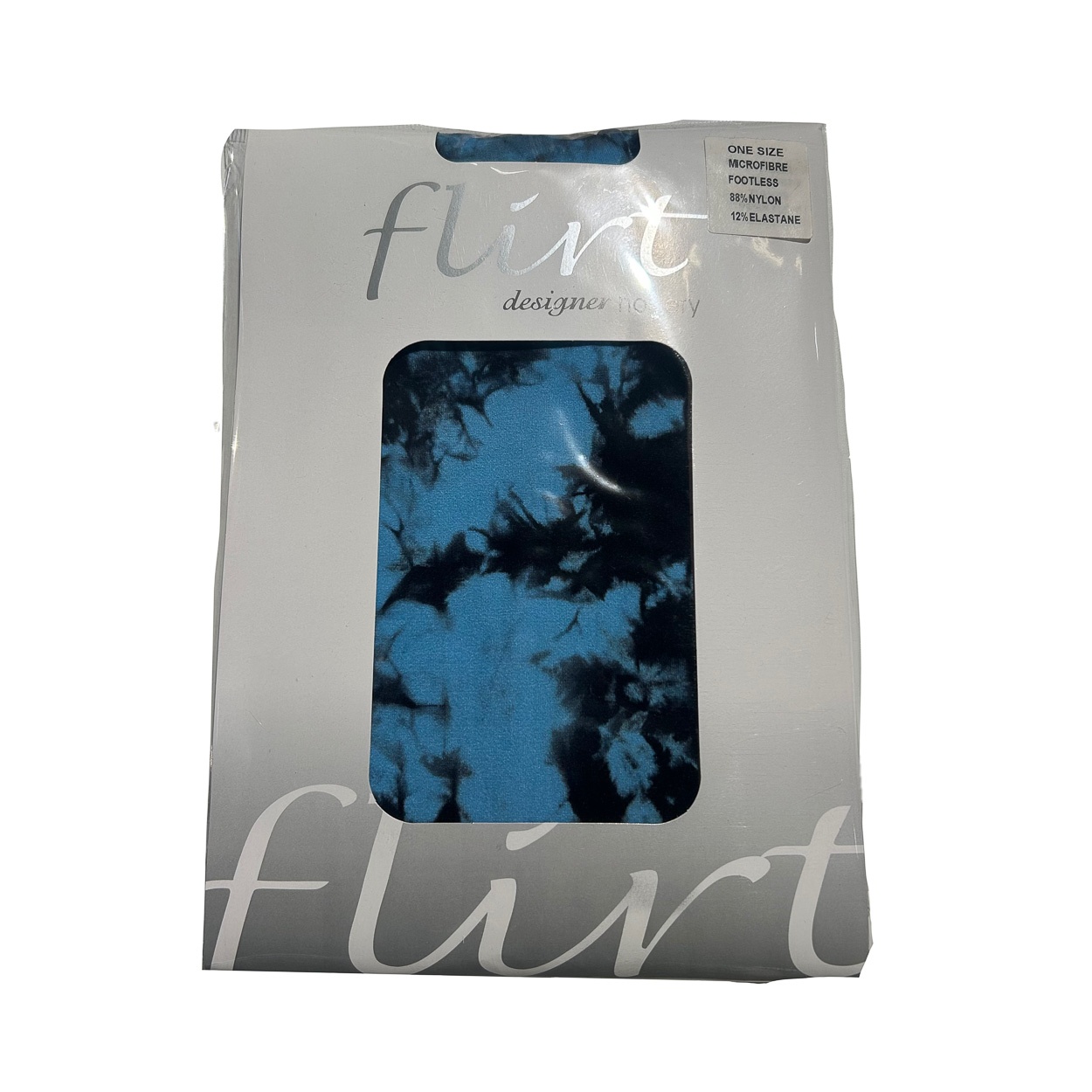 Flirt | Zwarte zacht blauwe Tie dye panty Flirt | Zwarte zacht blauwe Tie dye panty