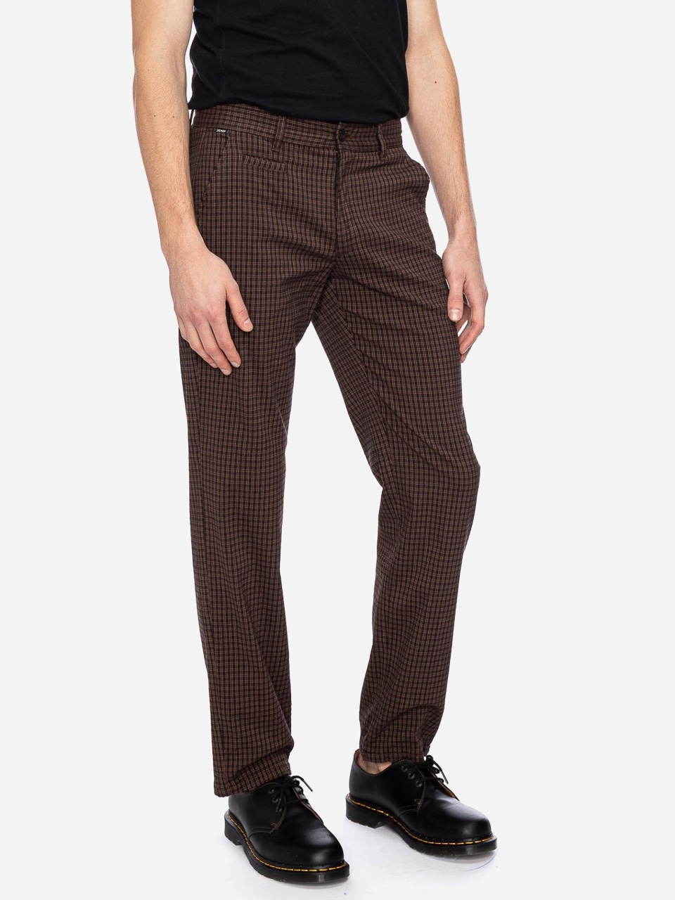 ATO Berlin | Pantalon Jorjo, klassieke bruin bordeaux ruitje, bio-katoen ATO Berlin | Pantalon Jorjo, klassieke bruin bordeaux ruitje, bio-katoen