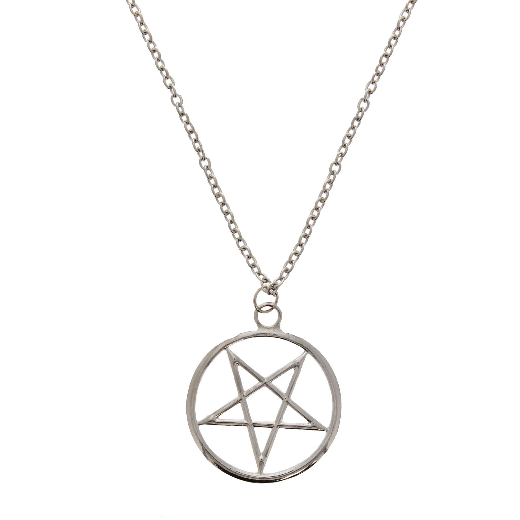 Zacharia | Halsketting (70 cm) met Pentagram hanger 4,4cm
