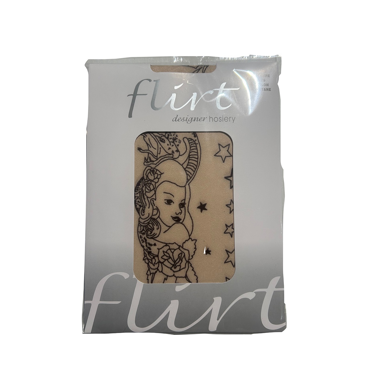 Flirt | Panty skin-creme met zwarte tattoo print