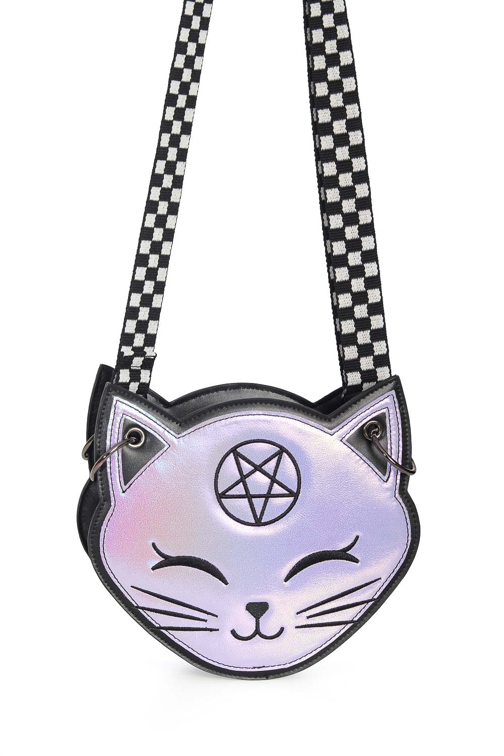 Banned | Gothic Pochi schoudertas, pastel lila