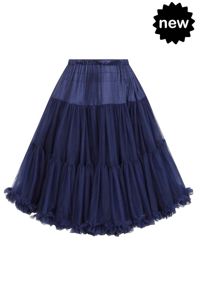 Banned | Petticoat Lifeforms, kuitlang met extra volume, night blue Banned | Petticoat Lifeforms, kuitlang met extra volume, night blue