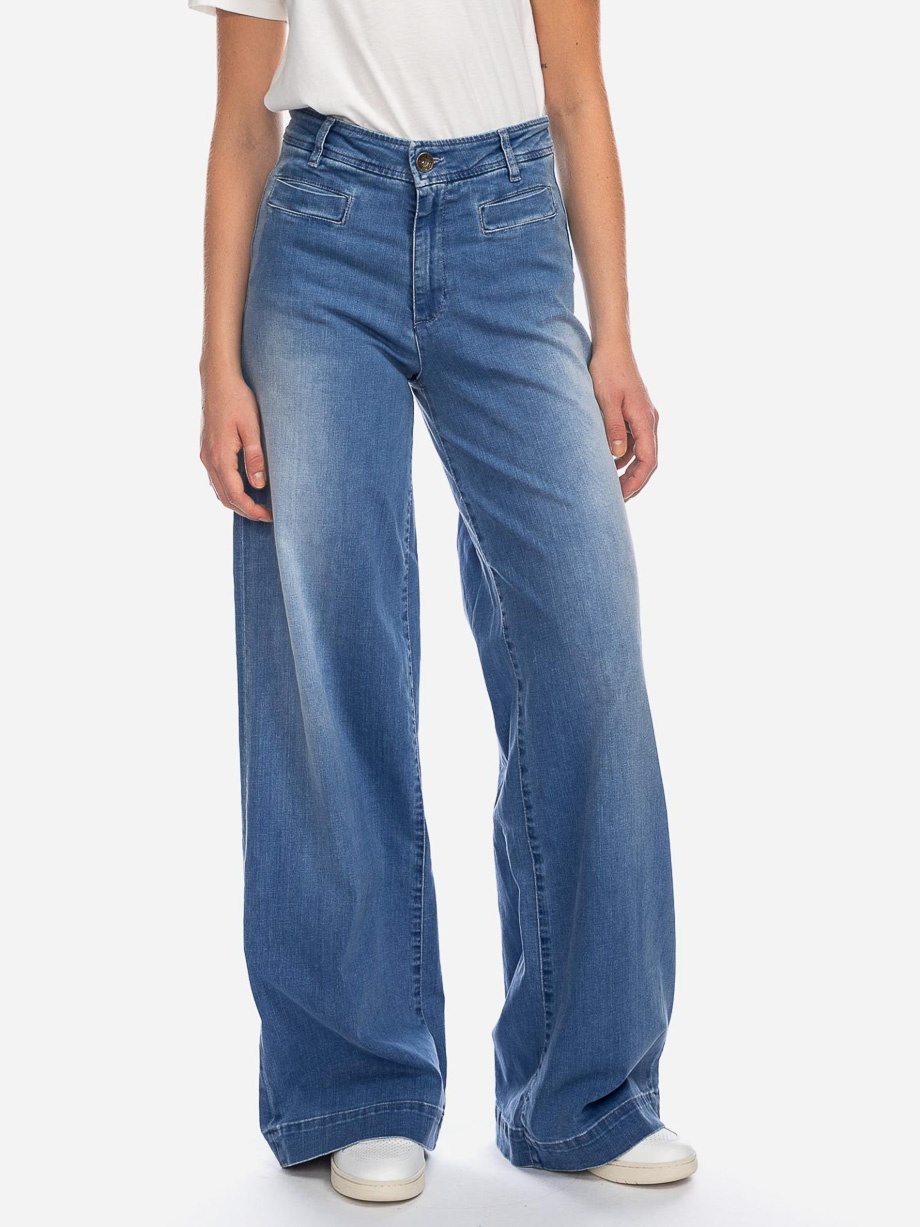 ATO Berlin | Jeans used met wijde rechte pijpen Lacy