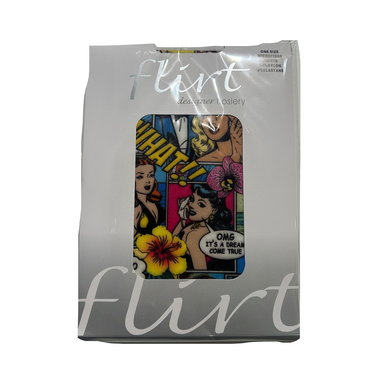 Flirt | Panty met kleurrijke Hawaï comic print