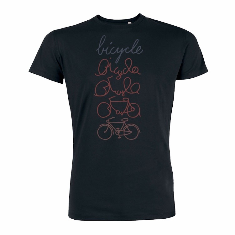 T-Shirt Bike Transformation bio katoen black T-Shirt Bike Transformation bio katoen black