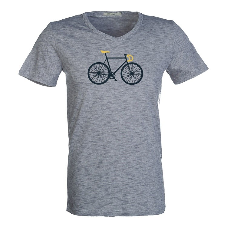 T-Shirt bike free bio katoen deep blue stripes T-Shirt bike free bio katoen deep blue stripes