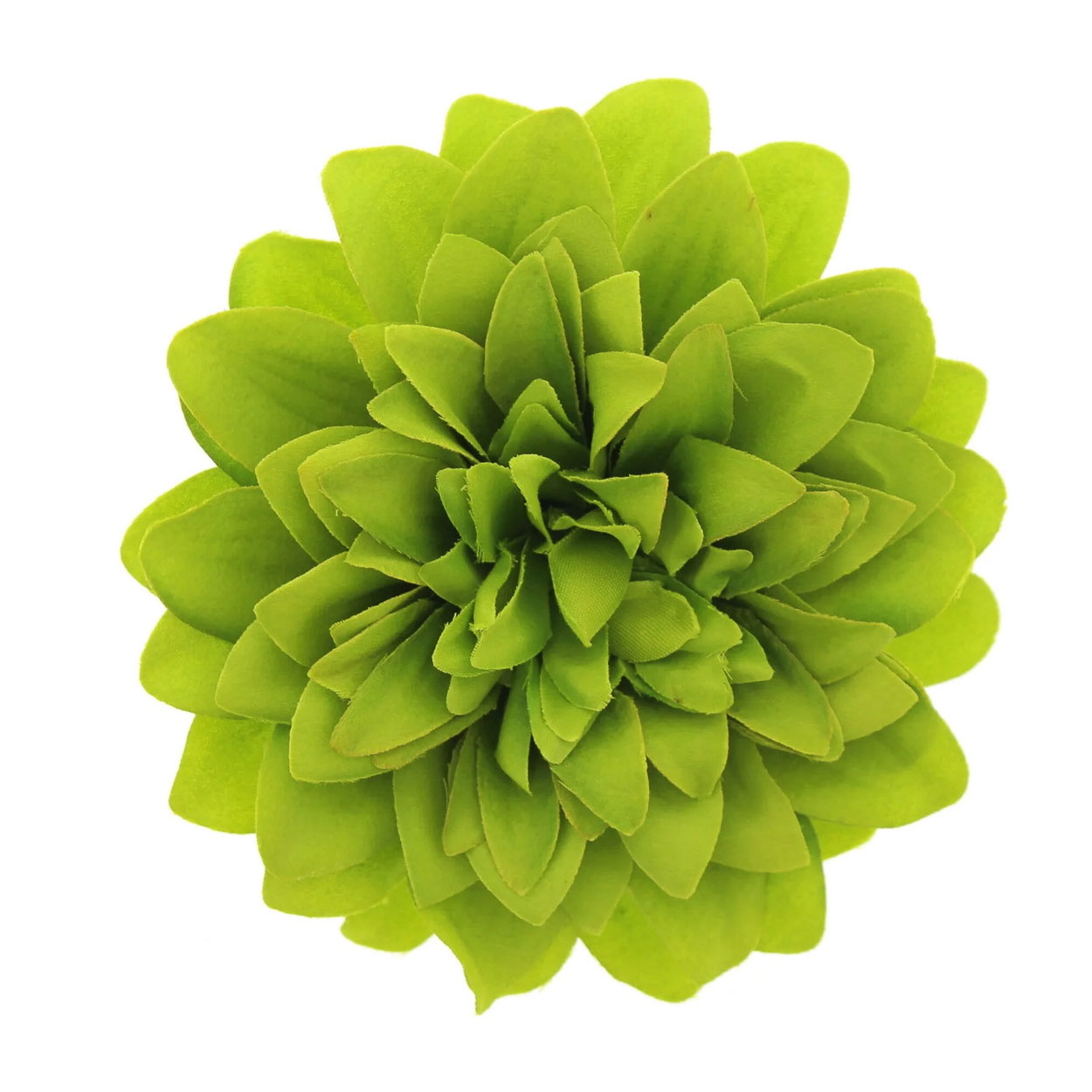 Zacharia | Lime groene chrysant op haarclip en broche 