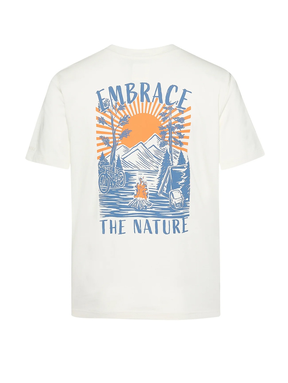 Green Bomb | T-shirt Embrace nature, moonstone wit bio katoen