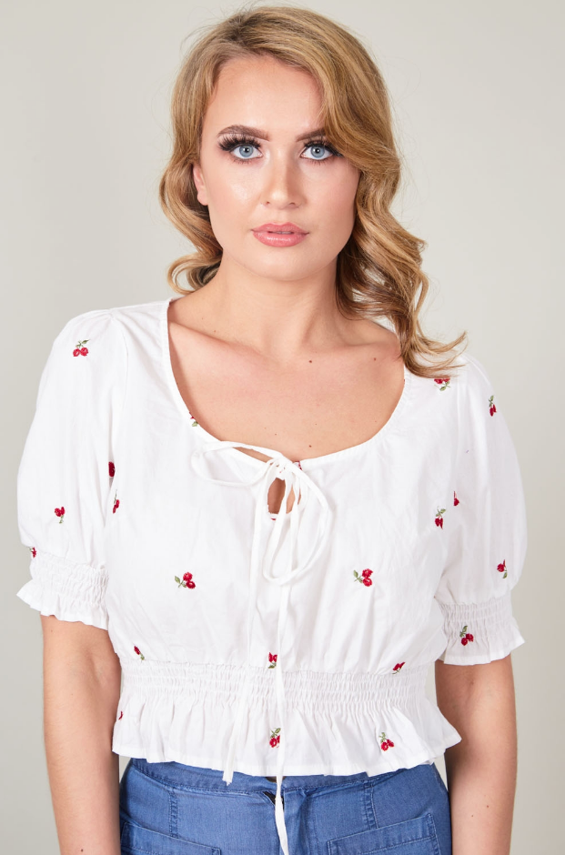 Top Winnie Milk maiden, wit Top Winnie Milk maiden, wit