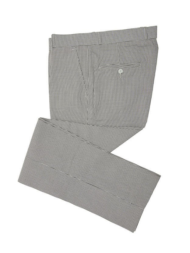 Pantalon Dogtooth, zwart wit check Pantalon Dogtooth, zwart wit check