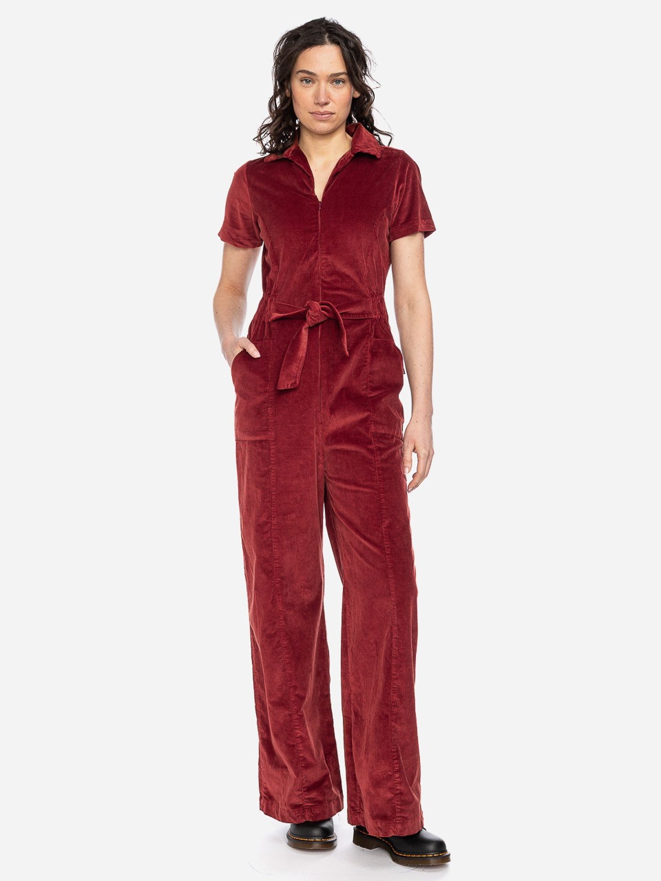 ATO Berlin | Jumpsuit Olivia van dalia oranje ribcord katoen mix ATO Berlin | Jumpsuit Olivia van dalia oranje ribcord katoen mix