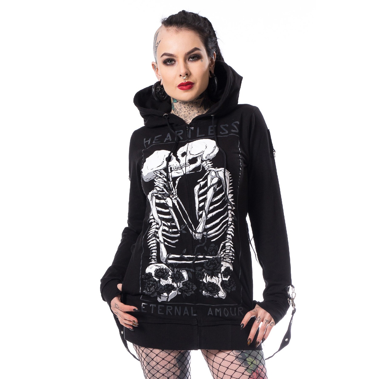 Heartless | Karin hoody, eternal amour skeletons kissing