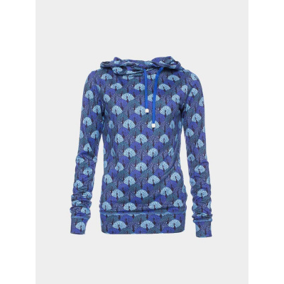 Foto van Ato Berlin | Trui Jondra, blauw met pauwen dessin