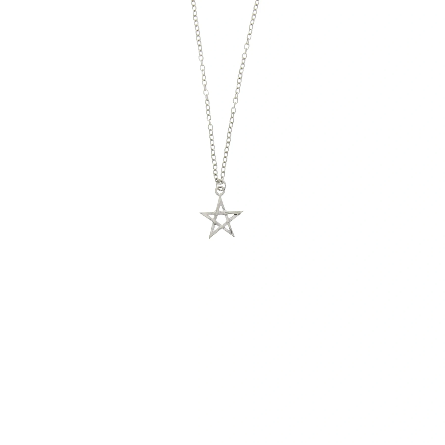 Zacharia | Halsketting met een kleine pentagram, 1.5 cm