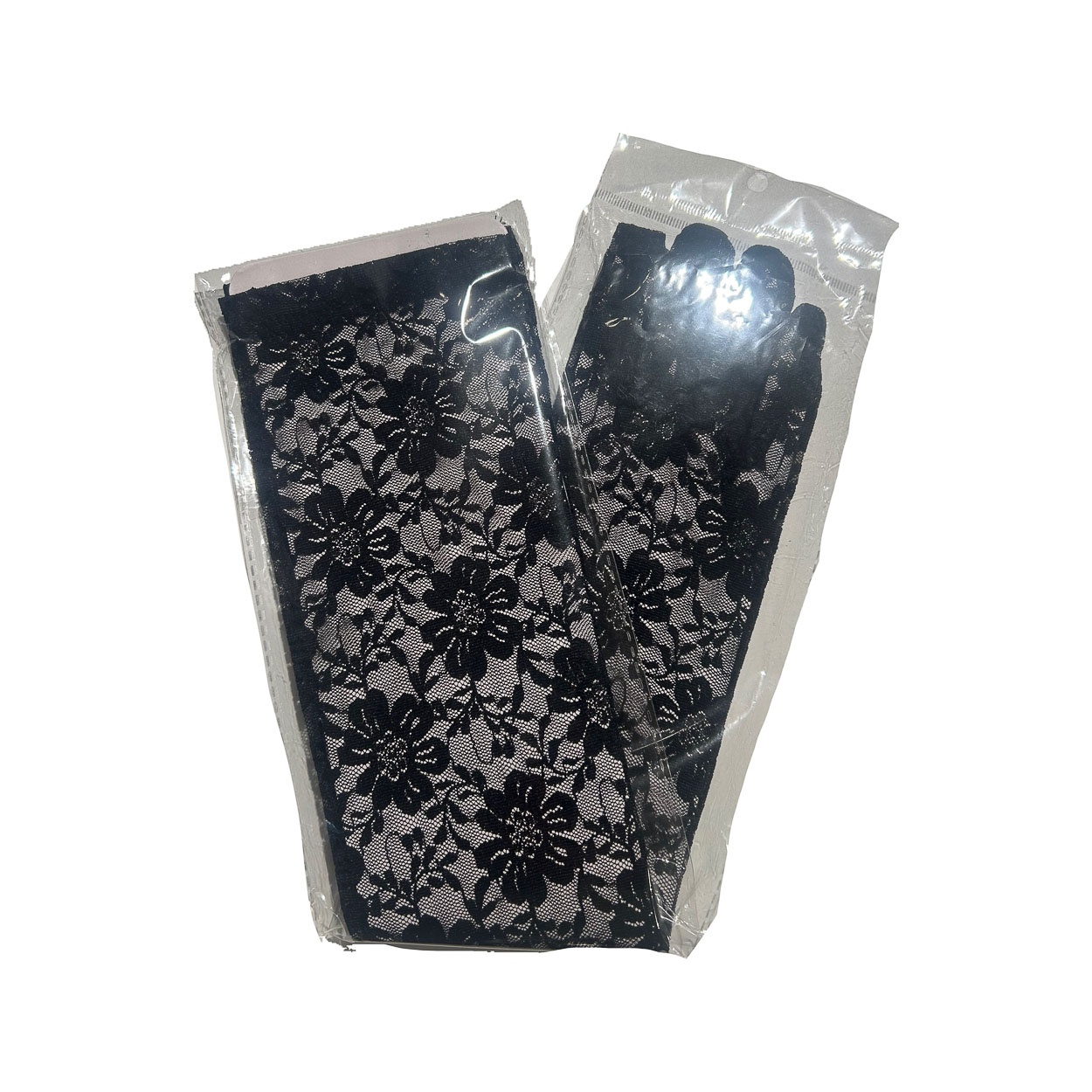 Flirt | Lange zwarte kanten handschoenen met vingers Flirt | Lange zwarte kanten handschoenen met vingers