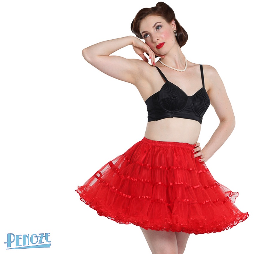 Sinister | Penoze petticoat, poppy red
