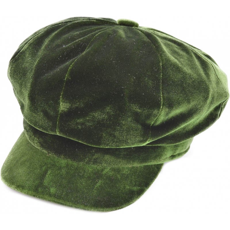 Klassieke fluwelen pet, groen Klassieke fluwelen pet, groen