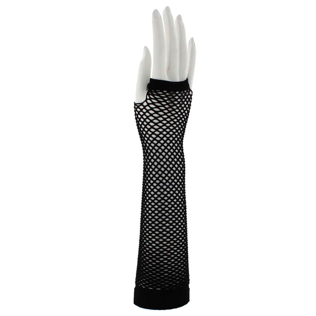 Zacharia | Vingerloze lange zwarte fishnet handschoentjes Zacharia | Vingerloze lange zwarte fishnet handschoentjes