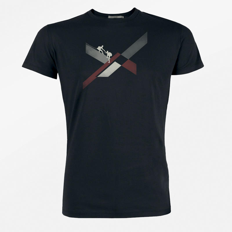 Green Bomb | T-shirt nature alpinists, bio katoen zwart Green Bomb | T-shirt nature alpinists, bio katoen zwart