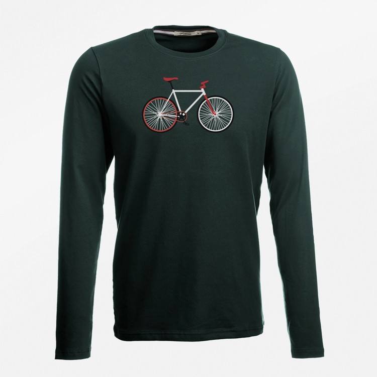 Lange Easy Shirt KatoenOnline Bike Bio Kopen Mouw T u3TKJlF1c