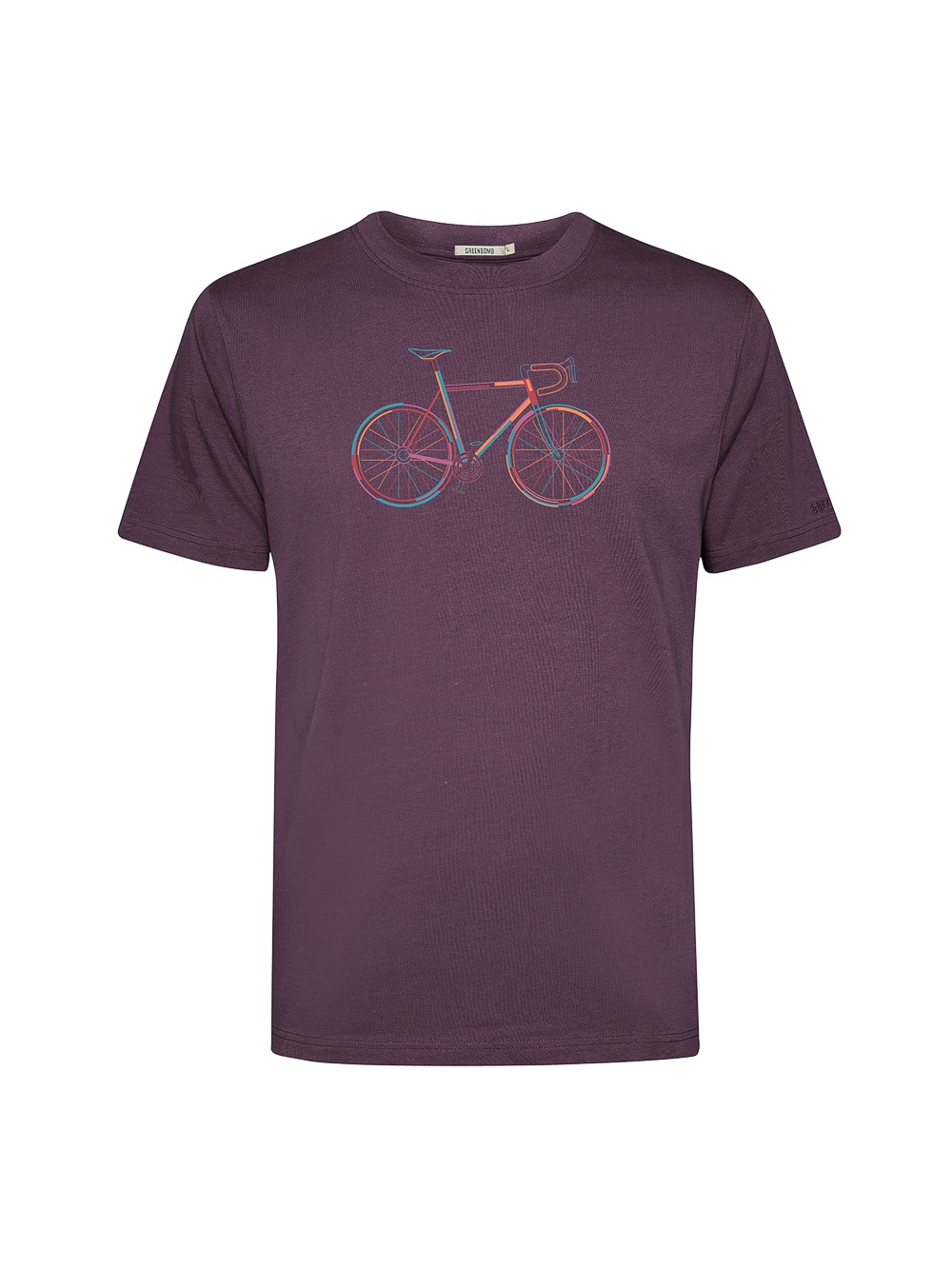 Green Bomb | T-shirt Colours Race, Berry Bark bio katoen Green Bomb | T-shirt Colours Race, Berry Bark bio katoen