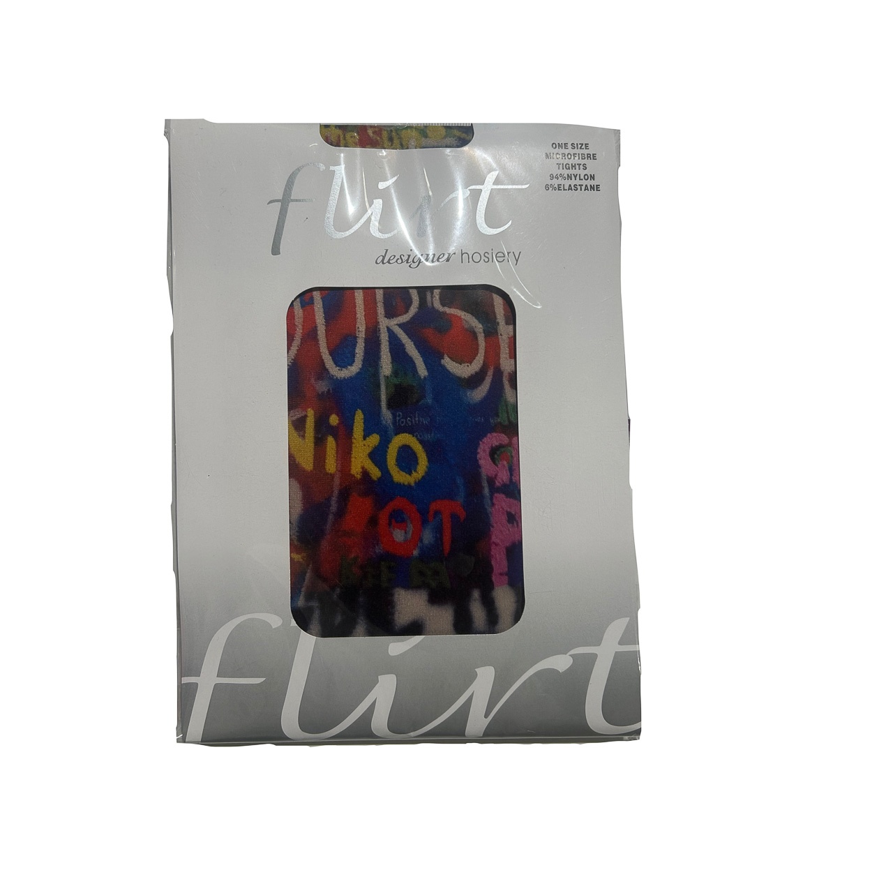 Flirt | Panty kleurrijke Graffiti letters print