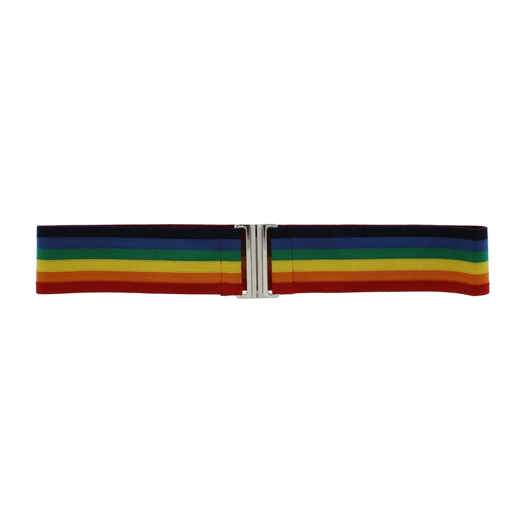Zacharia | Regenboog elastiek riem met sluitklip Zacharia | Regenboog elastiek riem met sluitklip