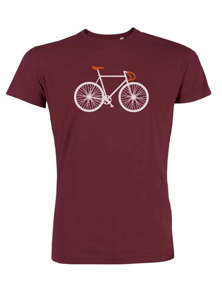 T-shirt Bike Two Burgundy T-shirt Bike Two Burgundy