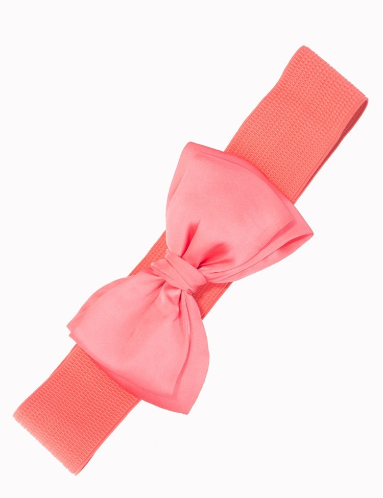 Elastiekriem met Strik Bella Coral Elastiekriem met Strik Bella Coral