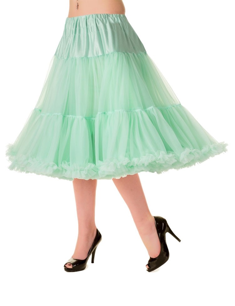 Petticoat Starlite over de knie met extra volume, mint Petticoat Starlite over de knie met extra volume, mint