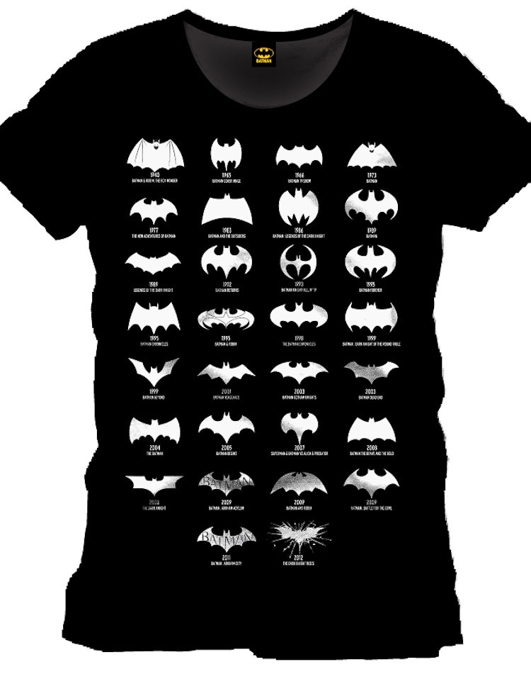 T-Shirt Batman Logo Evolution T-Shirt Batman Logo Evolution