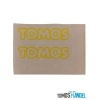 Sticker Tomos geel 2 stuks