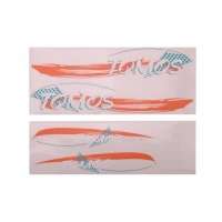 Stickerset Tomos standaard oranje / groen