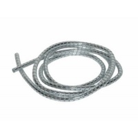 Kabel omhulsel chroom 6mm 1,5m lang