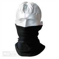 Nekwarmer col universeel zwart polyester