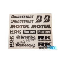 Stickerset Brembo NGK Motul
