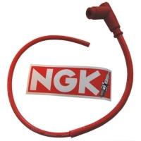 Bougiedop met kabel CR4 rood