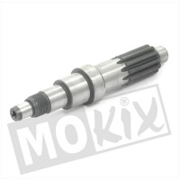 Hoofdas versnellingen in motorblok