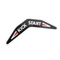 Sticker kickstart A3 / S25 zwart rood