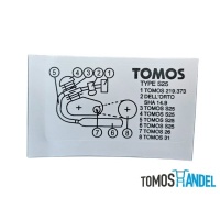 Frame sticker Tomos S25