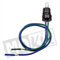 Fitting met lamp en bedrading 1.2W uni